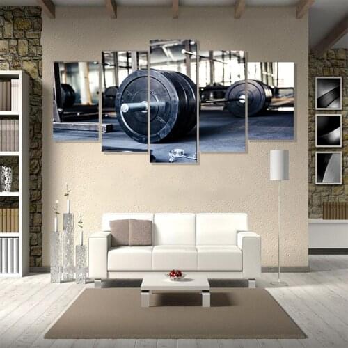 5 Panels Modern Canvas Painting Set Unframed Red Flowers Wall Art Picture Murals Poster Home Living Room Decoration Unframed