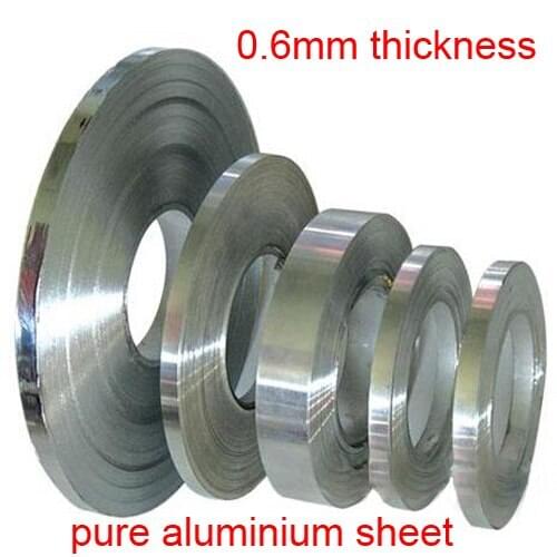 0.6mm thickness aluminium tape Aluminium strip al strip rolling Pure aluminum belt aluminum foil 1060 sheet Flat Bar