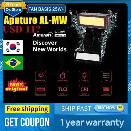 Aputure AL-MW Waterproof LED Video Light 5600K Photography Studio Lighting Lamp IP68 10 Brightness 5 Cinamatic Underwater 10m