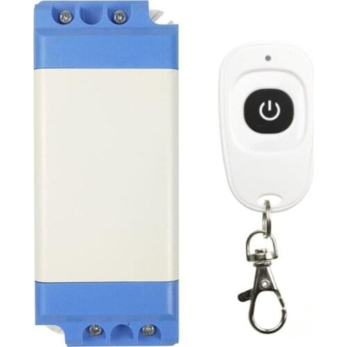 AC 85V 110V 220V 240V RF Wireless Switch Relay Receiver Remote Controllers For Light switch With White Waterproof Transmitter