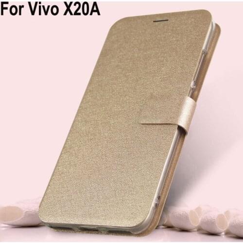 For Vivo X20A Case Luxury PU leather Sillcon case coque flip Magnetic closure back Cover 6.01'' For Vivo X20 A phone case shell