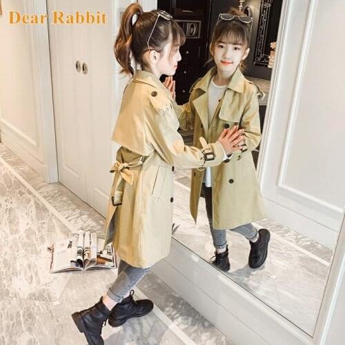 DEAR RABBIT Trench Coats For Girls