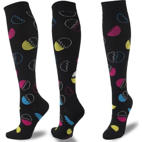 Unisex Elastic Outdoor Compression Womens Slim Beauty Leg Breathable Fitness Sports 20-30mmHg Graduated Protect Feet Socks