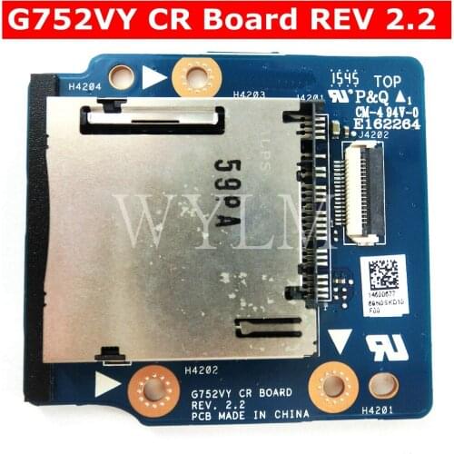 G752VY CR BOARD REV 2.2 For Asus G752V G752VY G752VT G752VS G752VL G752VM SD Card Reader Board Laptop CR BOARD