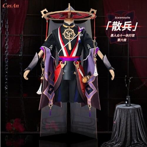 Hot Game Genshin Impact Scaramouche Cosplay Costume Female Fashion Battle Uniform Activity Party Role Play Clothing XS-XL New