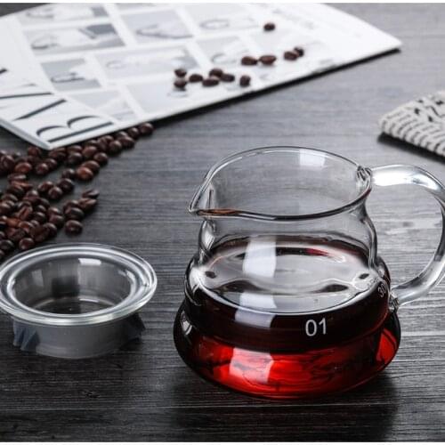300ml 500ml 700ml Glass Coffee Pot Tea Drip Coffee Kettle Reusable Coffee Pot Kettle Brewer Barista Percolator Clear Filter Pot