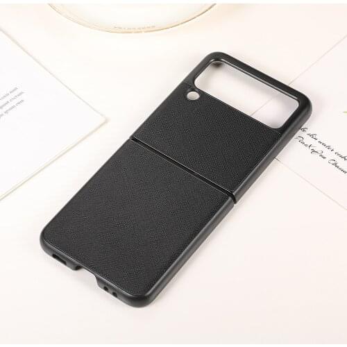 Leather Shockproof Case For Samsung Galaxy Z Flip 3 5G Folding Phone Protective Cover For Galaxy Z Flip 3 PU Mobile Phone Cases