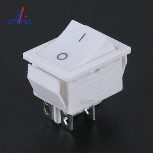 T85/55 4PINS Self-locking Latching ON OFF SPST 10A 250VAC Wiring Diagram Square White Boat Rocker Switch
