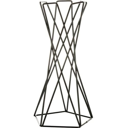 Rustic Irregular Flower Plant Pot Holder Geometric Metal Rack Air Plants Holder Rack Garden Display Decoration JW