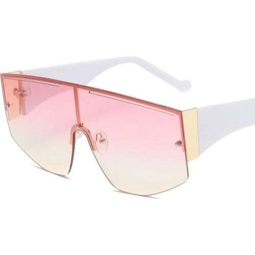 2021 new sunglasses fashion one-piece big frame sunglasses women high street trend sunglasses men street driving glasses