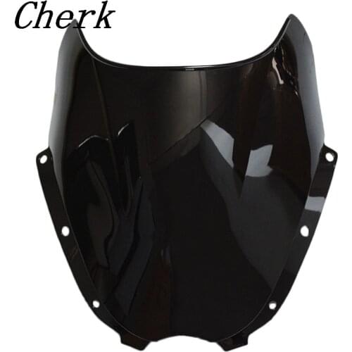 New Black Double Bubble Windshield Fairing Windscreen Screen For Hyosung GT125 ATK UM Kasinski Mirage GT250R GT650R GT650S