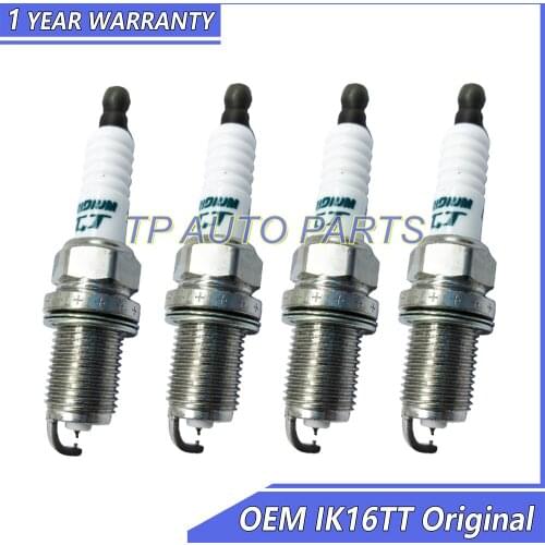 4 Pieces Original Iridium Spark Plug OEM IK16TT Compatible With Mitsubishi