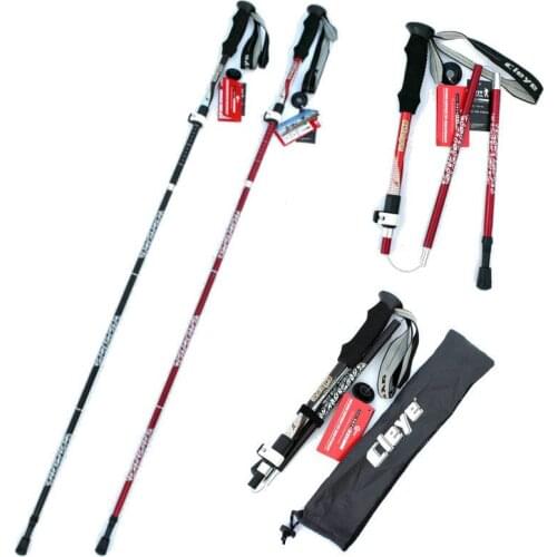 NEW 2021 Fashion Aluminium alloy folding rod section Walking sticks outdoor portable stick Straight Grip Handle trekking poles