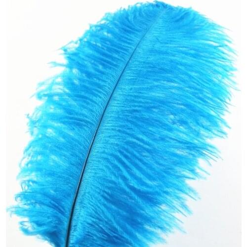 Wholesale Lake Blue Ostrich Feathers 15-75CM 6-30Inch DIY Carnival Decor Party Wedding Decorations Natural Ostrich Feather plume