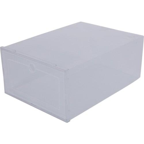 1Pcs Plastic Shoes Case Thickened Transparent Drawer Case Plastic Shoe Boxes Stackable Box Shoe Organizer Shoebox