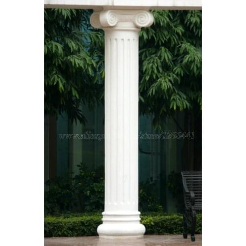 Carved stone Roman pillars Greek Angular Ionic style columns marble portal posts gate pillars custom made