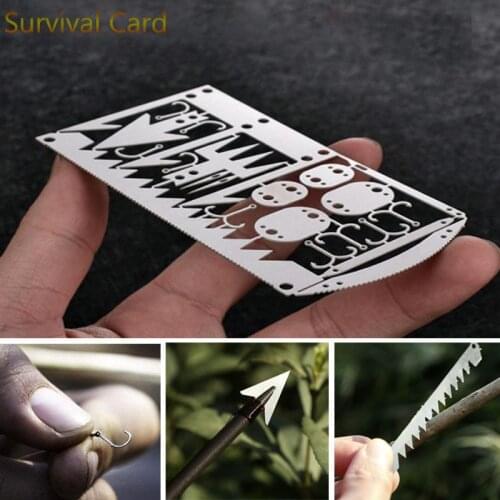 Fishing Gear Hook Card Outdoor Tool Tactical Hunting Gadget Self Defense Weapon Camp Safety Survival