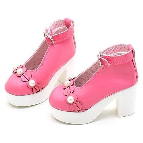 10Pcs 9.5cm doll high heels 3 point BJD shoes big joint doll play house toy accessories toy shoes