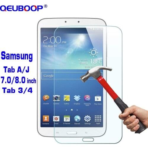 Tempered Glass For Samsung Galaxy Tab A J 7 8 inch SM-T550 T555 T280 T285 Screen Protector For Tab 4 3 8.0 7.0 SM-T230 T235 T310