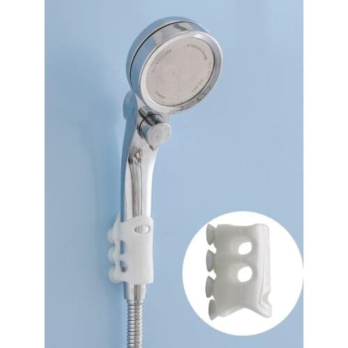 2PCS Shower Head Suction Cup Home Bathroom Shower Adjustable Holder Silicone Wall Suction Vacuum Cup Portable Brackets