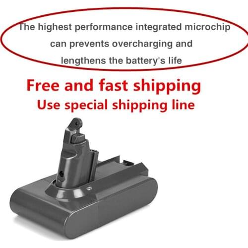 21.6V 3500mAh Li-ion Replacement Battery For Dyson V6 Mattress Cordless Handheld Vacuum Battery For Dyson DC58 DC59 DC61, DC62