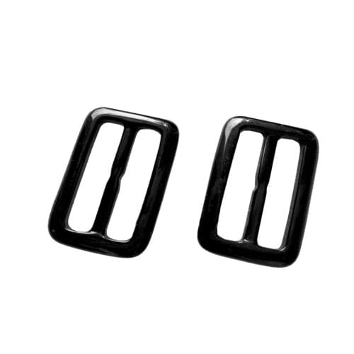 40pcs/lot 48mm 1.9 inch plastic adjust buckle cord lock safety buckle backpack buckle black POM adjuster