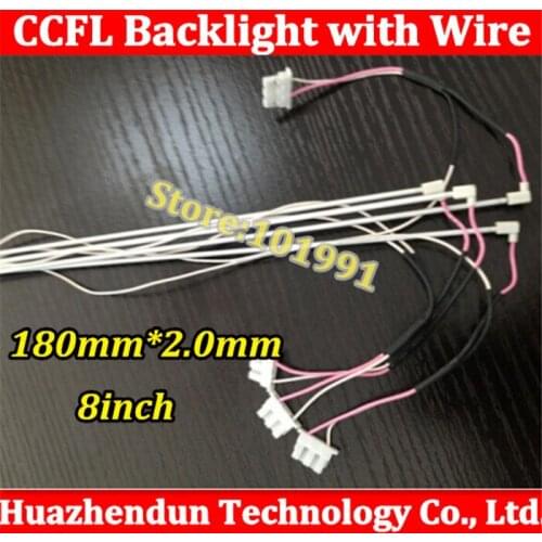 5pcs 100% NEW CCFL 180 mm * 2.0 mm LCD Backlight Lamp tube for 8" screen with wire/cable