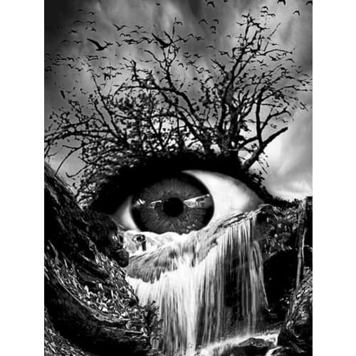 5D DIY Diamond Painting Landscape Eye Cross Stitch Full Square/Round Embroidery Mosaic Rhinestone Picture Home Decor FC562