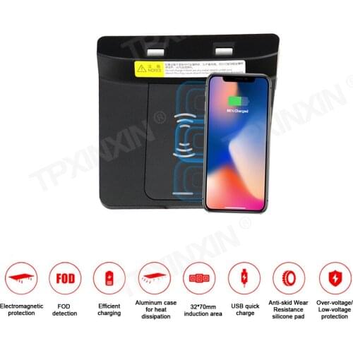 QI Car wireless charger for ChangAn CS55 2017-2018 Intelligent Infrared Fast Sensitive Charging Phone Holder