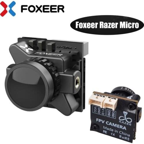 RC PFV Camera,Foxeer Razer Micro HD 5MP 1.8mm M8 1200TVL 4:3/16:9 NTSC/PAL Switchable with OSD 4.5-25V Natural Image FPV Racing