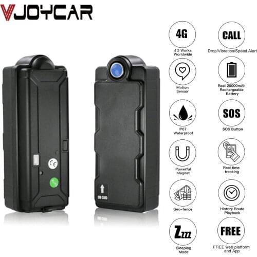 Real 4G LTE GPS Tracker TK20C Global Use 20000mAh Big Battery Waterproof Magnet Handheld Alarm Real Time Map Tracking Worldwide