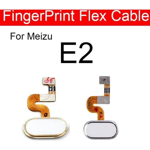 Home Button Flex Cable For Meizu Blue Charm Meilan M E2 M3X Return Key Back Botton No Fingerprint Touch ID Function replacement
