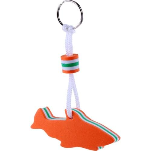 Lightweight EVA Dolphin Water Floating Keyring Backpack Key Chain Floating Boat Keyring Key Chain