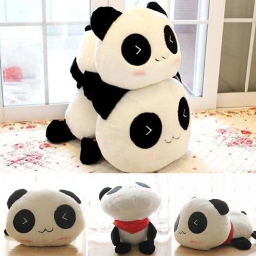 Cute Soft Stuffed Panda Plush Doll Cotton Pillow Toy Bolster Gift Children Birthday Gift Home Decoration