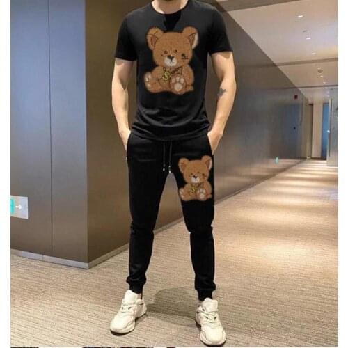 Hot sale tracksuit Man Outdoor sports Run Workout Training suit Male Fitness set Sportswear