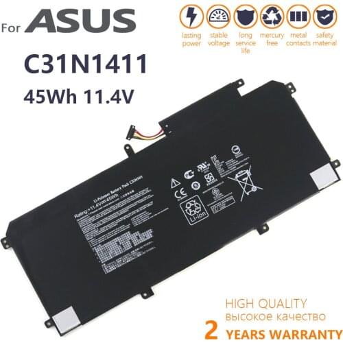 Genuine C31N1411 Laptop Battery For ASUS Zenbook U305 U305F U305FA U305CA UX305 UX305CA UX305F UX305FA batteria 11.4V 45Wh