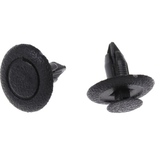 2021 New 50 Pcs Black Car Door Fastener Panel Clips 6mm Hole For Mazda