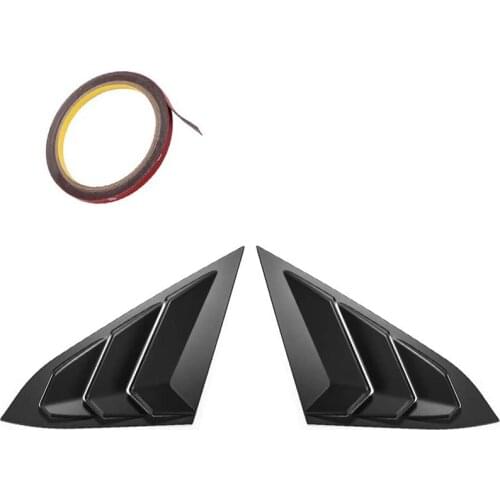 Window Louver Cover, Rear Louver Frame Vent, Car Window Decoration Rear Windshield Side Vent, for Honda Civic 2016-2020