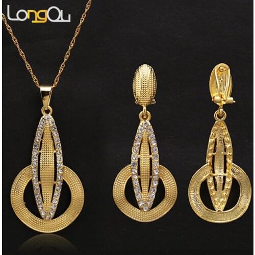 Wholesale summer Fashion Africa bead Jewelry Long Drop Dangle Womens Earrings pendant Jewelry set For Wedding Party Daily Wear