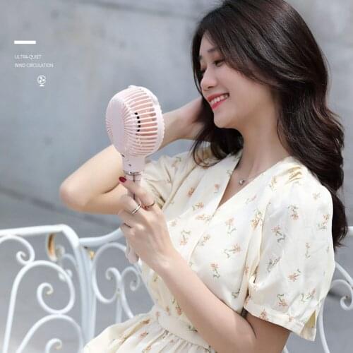 Mini Portable Hanging Adjustable Stroller Fan Portable Desk Handheld Baby Bed Cat-paw Ventilador USB Fan for Student Use