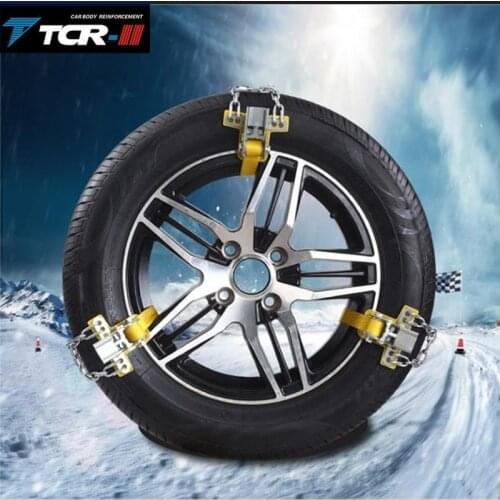 Manganese Steel Durable Car Non-slip Chain Easy Application Tire Anti-skid Belt for Snow Road Ice Road Sand Road