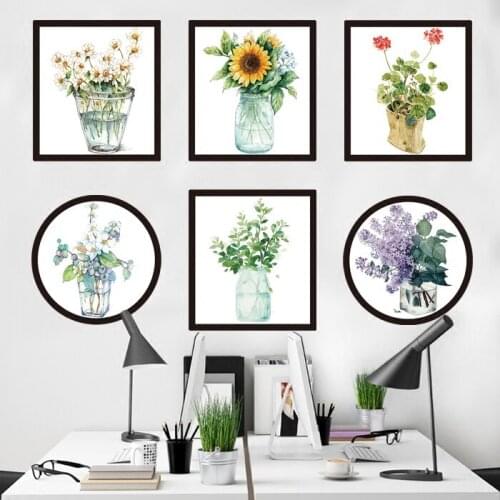 DIY Flower Living Room Bedroom Wall Decals Wall Sticker Sunflower Removable Poster Art