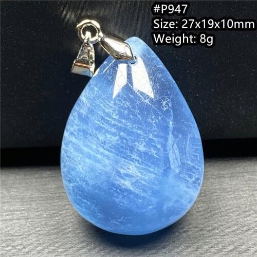 Top Natural Ocean Blue Aquamarine Pendant Jewelry For Women Lady Men Healing Luck Reiki Gift Crystal Beads Stone Gemstone AAAAA