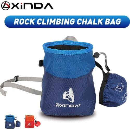 XINDA Outdoor new arrival high quality light chalk bag for rocking climbing bouldering men and women Climbing gym Magnesium Bag