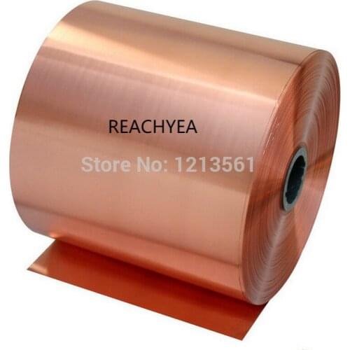 0.1x200mm 15 meter T2 Copper foil,Copper tape,Copper Strip sheet Free Shipping