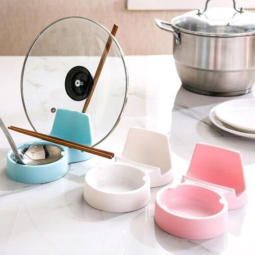 1PC Tableware Pot Cover Shelf Pure Color Cutlery Holder cutting board Shelf Cutlery holder Kitchen Organizer Accessories