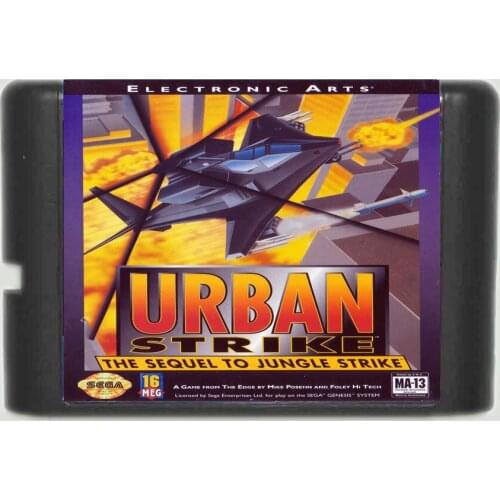 Urban Strike 16 bit MD Game Card For Sega Mega Drive For Genesis