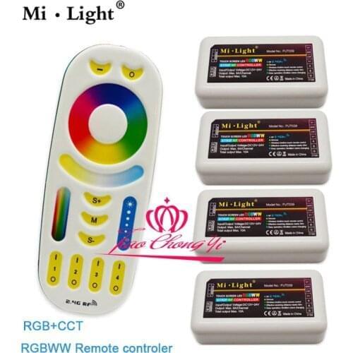 2.4G RGB+CCT Strip Controller & RGB+CCT Remote Controller For LED strip light