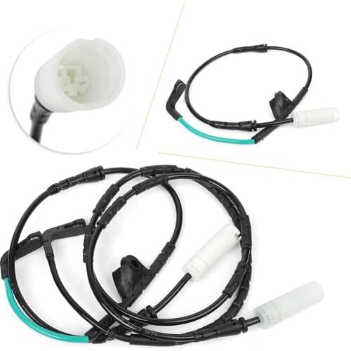 2Pcs Car Front Rear Brake Pad Sensor Replacement for BMW E88 128I 135I E90 325I 325XI 328I 328XI M3 34356789440 34356789445
