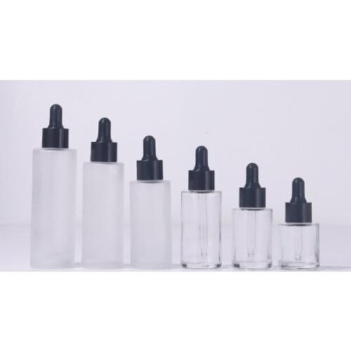 20ml 1 oz 50ml 2oz Frosted Glass Dropper Bottles Glass Aromatherapy Liquid for Essential Massage Oil Pipette Refillable Bottles
